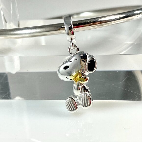 Peanuts Snoopy and Woodstock Dangle Charm - Picture 1 of 5
